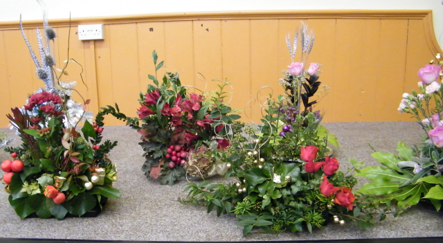 Tableau of Christmas Flower Arrangements 2012 part four