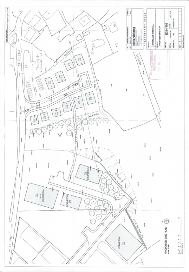 PA12/03650/PREAPP | Erection of ten dwellings and 1500sqm of industrial development | Land SE Of Unit 24 Marsh Lane Industrial E