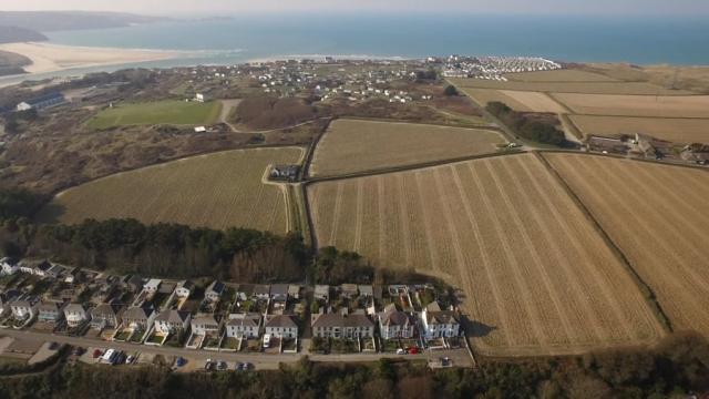 Riviere Fields, Hayle, Cornwall  from Kitchener Land and Planning